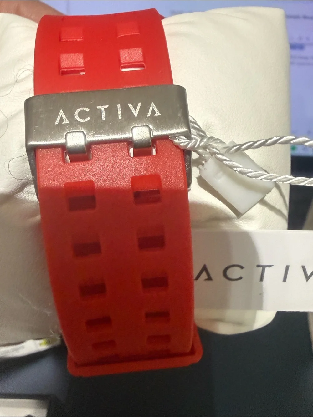 Activa Digital Essentials Unisex 50mm Red & Black Digital Watch NWT